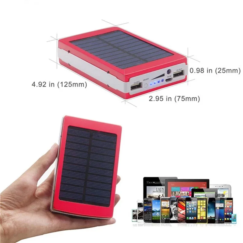 LED solar power bank 60000mAh – Solarni Punjač za sve telefone - Slika 6