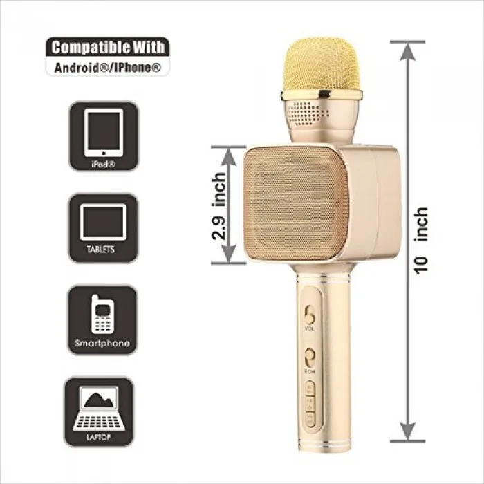 Bežični Bluetooth Karaoke Mikrofon Zvučnik ZS-68 - Slika 5