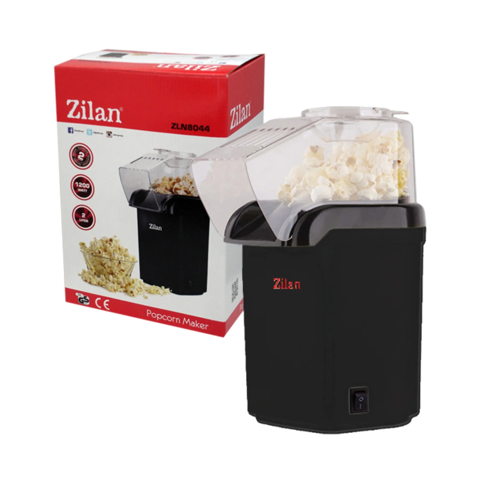 Zilan ZLN8044BK - Aparat za kokice
