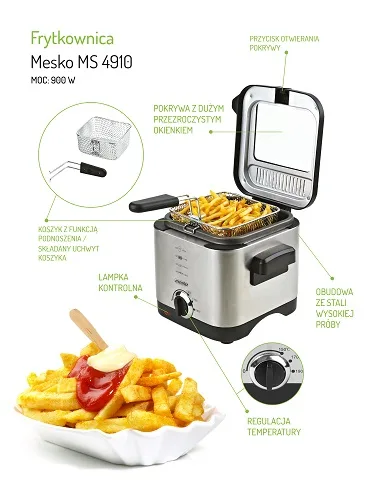 Friteza Mesko MS4910 1.5 Litra - Slika 2