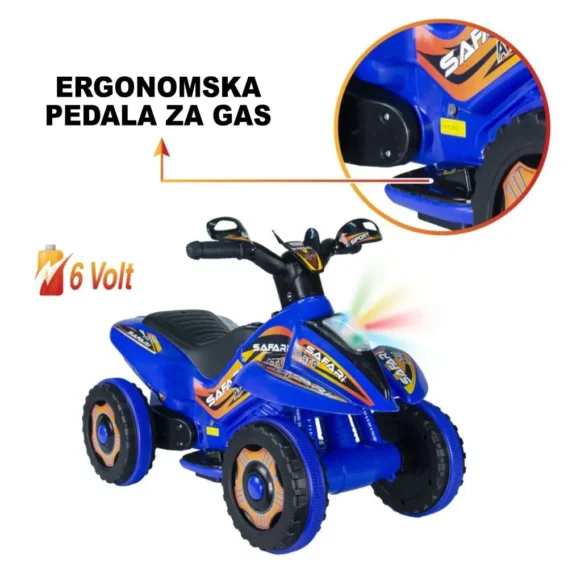 Motor na akumulator Delfino Safari Plavi - Image 6