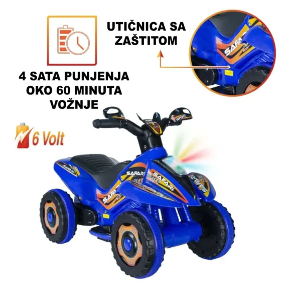 Motor na akumulator Delfino Safari Plavi - Image 5