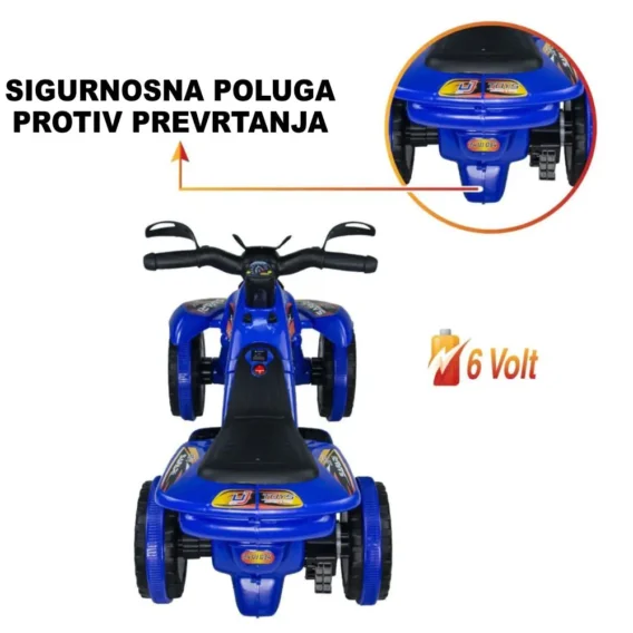 Motor na akumulator Delfino Safari Plavi - Image 2