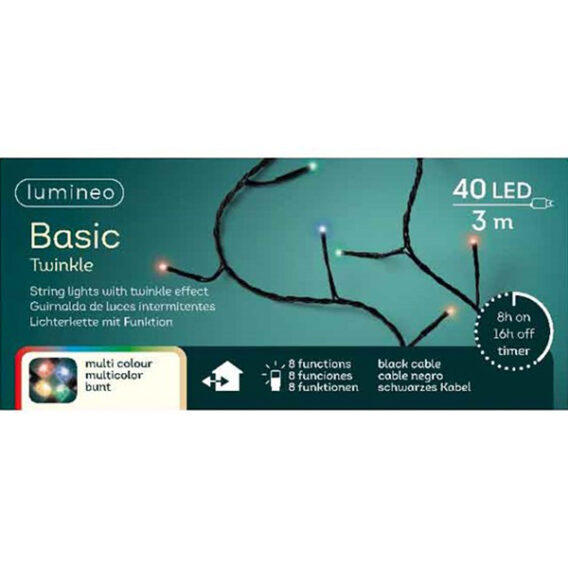 Novogodišnja LED rasveta Twinkle 300cm-40L Lumineo 494108