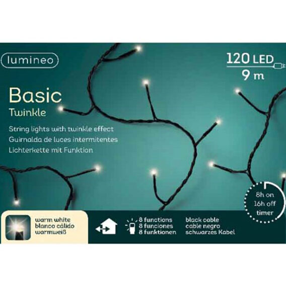 Novogodišnja rasveta za jelku 120L Toplo bela Lumineo Basic 494164