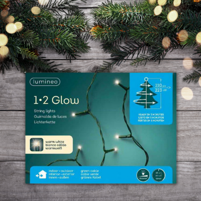 Novogodišnja LED rasveta za jelku 240cm-283L Toplo bela Lumineo 1-2 Glow 495463 - Slika 2