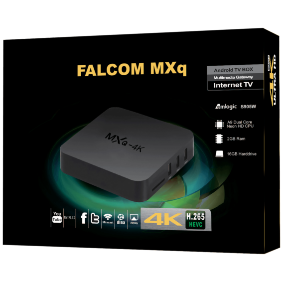 Falcom Prijemnik IPTV, 4K, Quad CPU, RAM 2GB, H.265, Android Box - MXQ-4K 2GB - Image 2