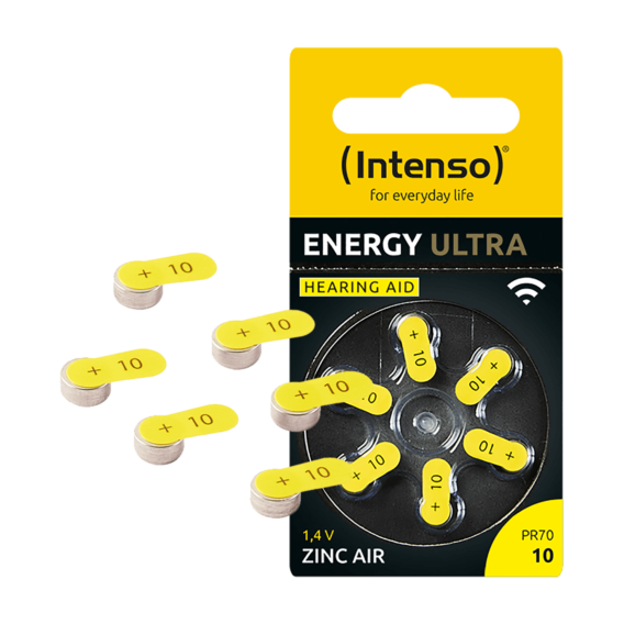 (Intenso) Baterija za slušni aparat, A10/PR70, 1.45 V, pakovanje 6 kom - Image 2