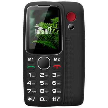 MeanIT Mobilni telefon, 2.4" ekran, BT, SOS dugme, crni - Senior 10, Crni