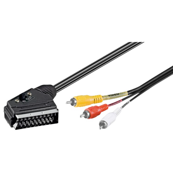 ZED electronic Scart - RCA (činč) kabel , 1.5 met - VCSC/1,5 - Image 2