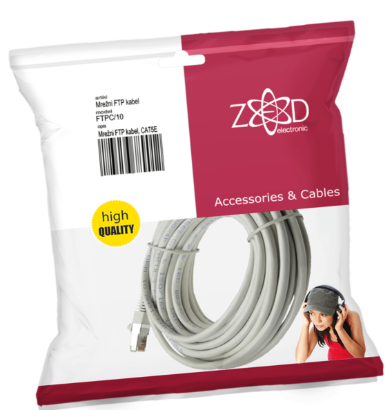 ZED electronic Mrežni FTP kabl, CAT5E, 10 met - FTPC/10