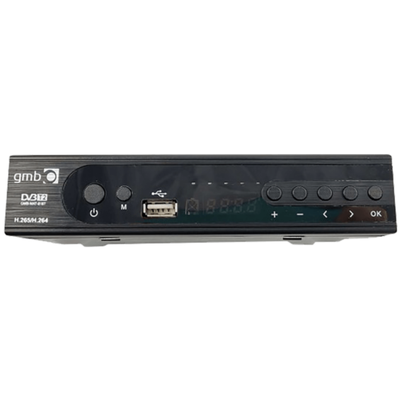 Gembird Prijemnik zemaljski, DVB-T2, H.265,  RF modulator - GMB-MAT-818T