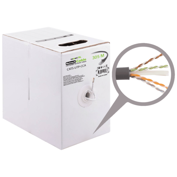 Connect XL Mrežni UTP kabl, CAT5e, CCA, 305 met. - CAT5-UTP-CCA