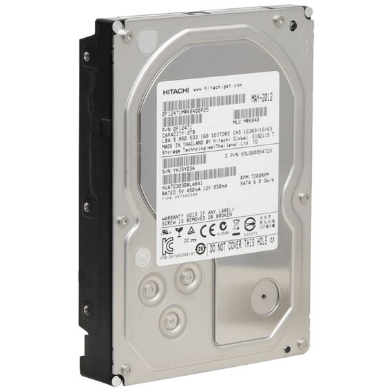 HGST (Hitachi) Hard disk 3,5", SATA 3, 3 TB, 64 MB - HUA723030ALA641
