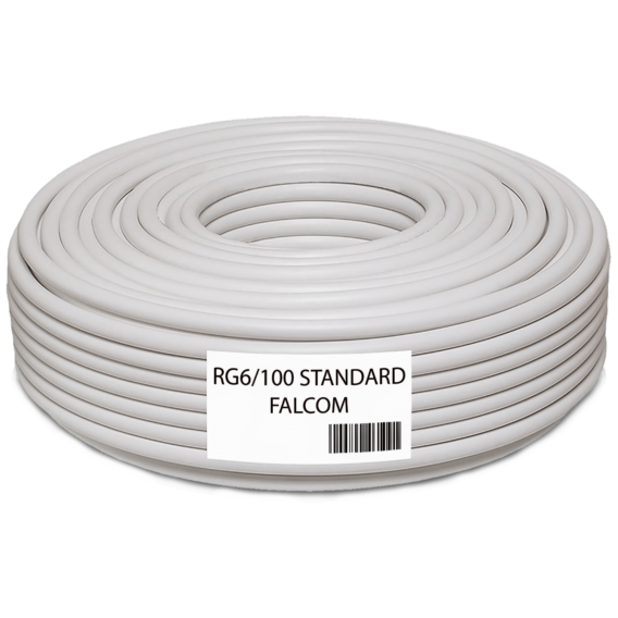 Falcom Koaksijalni kabl RG-6, CCS, 90dB, pak. 100 met. - RG6/100-STANDARD