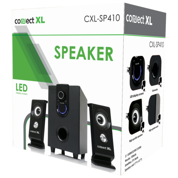 Connect XL Zvučnik, set,  2.1, AC 220V, crna boja - CXL-SP410 - Image 2