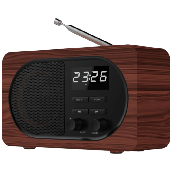 MeanIT Bežični zvučnik,  Radio Alarm Sat, Bluetooth, 5W - B4