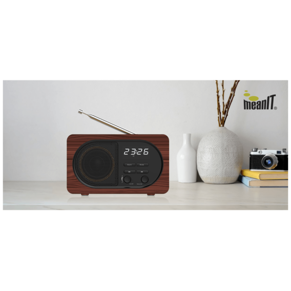 MeanIT Bežični zvučnik,  Radio Alarm Sat, Bluetooth, 5W - B4 - Image 5