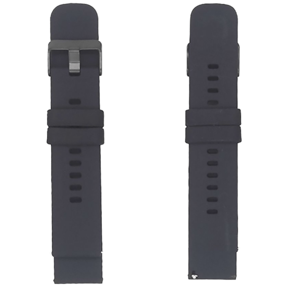 MeanIT Zamenski kaiš za smartwatch, 22 mm, crni - MSWREM1