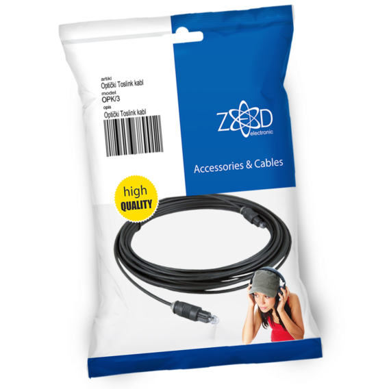 ZED electronic Optički Toslink kabel 3 metra, extra kvalitet - OPK/3