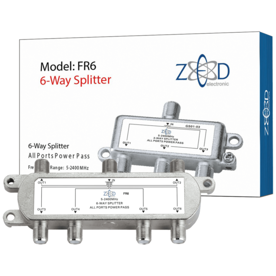 ZED electronic Antenski razdelnik 1 ulaz - 6 izlaza, 5-2400MHz - FR6