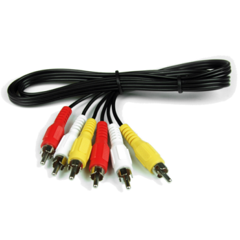 ZED electronic Kabel 3cinch-M na 3cinch-M - V12-5