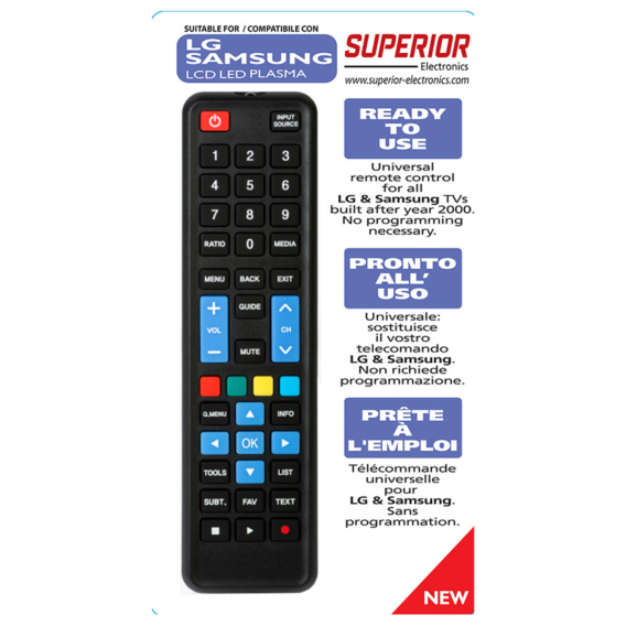 Superior Daljinski upravljač za LG / Samsung TV prijemnike - RC LG / SAMSUNG TV - Image 2