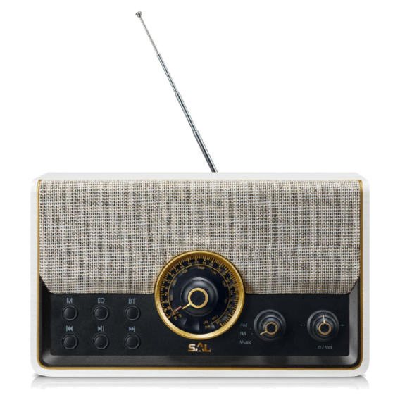 SAL Retro radio, AM-FM-BT-USB-mSD - RRT 6B - Image 2
