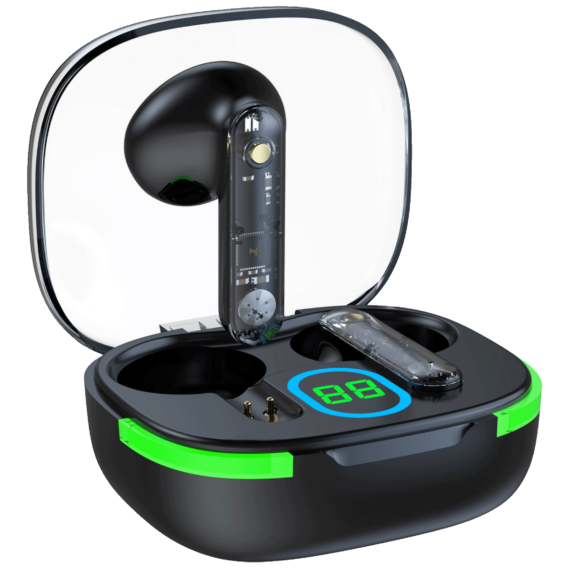 MeanIT Bežične stereo slušalice, Bluetooth V5.3, Crne - TWS B80 - Image 3