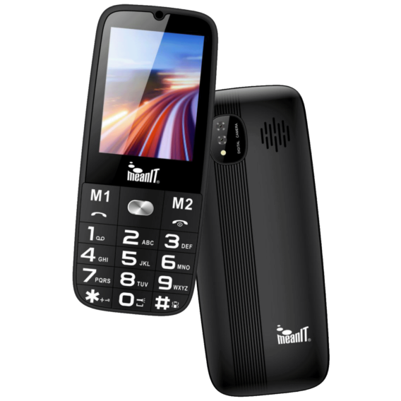 MeanIT Mobilni telefon, 2,4" ekran, Dual SIM, BT, SOS dugme - SENIOR 15, Crni - Image 2