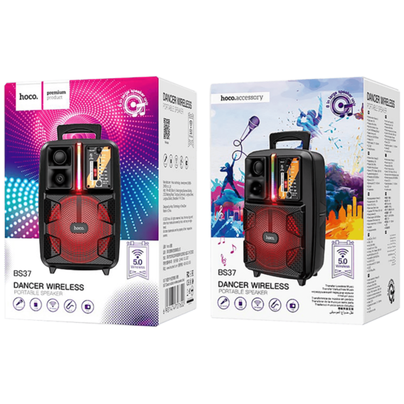 hoco. Bežični zvučnik sa mikrofonom, Bluetooth, FM,USB,AUX - BS37 Dancer - Image 2