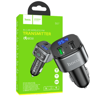 hoco FM transmiter punjač za auto BT USB