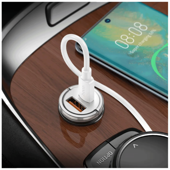 hoco. Auto punjač, brzi, sa type C kabelom, PD45W+QC3.0 - NZ10 Handy, type C - Image 6