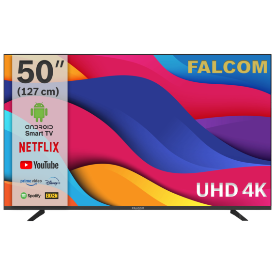 Falcom Televizor Smart LED TV 50" UHD ,Bluetooth ,WiFi, Android - TV-50LTF022SM