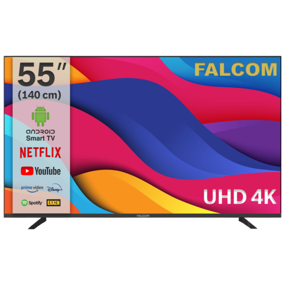 Falcom Televizor Smart LED TV 55" UHD ,Bluetooth ,WiFi, Android - TV-55LTF022SM