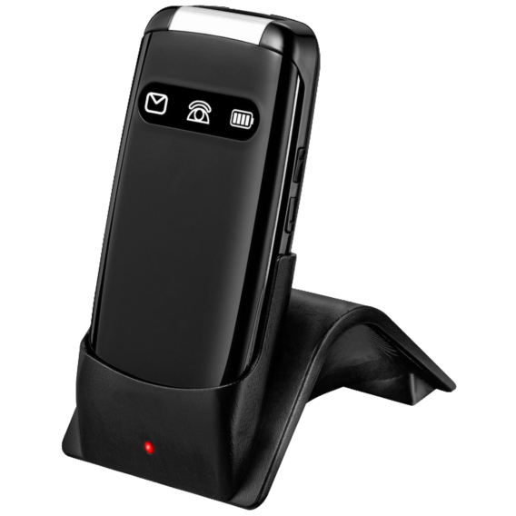 MeanIT Mobilni telefon sa velikim ekranom u boji 2,8" - Crni - SENIOR FLIP MAX Black - Image 4