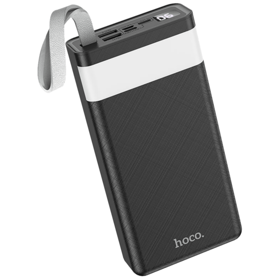 hoco. Power bank 30000mAh, Micro-USB / Tipe-C ulaz, lampa - J73 Powerful, Black - Image 4