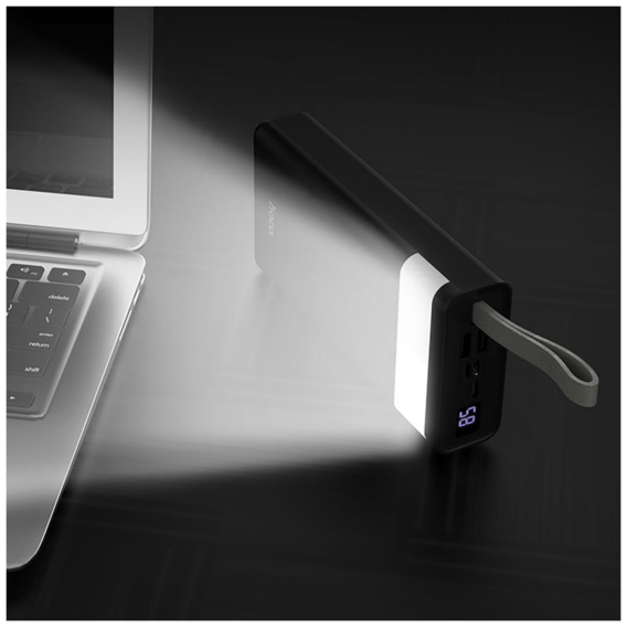 hoco. Power bank 30000mAh, Micro-USB / Tipe-C ulaz, lampa - J73 Powerful, Black - Image 6