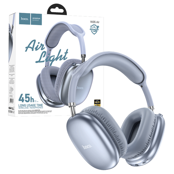 hoco. Bežične stereo slušalice, Bluetooth, do 45h rada, mikrofon - W35 Air Triumph Blue