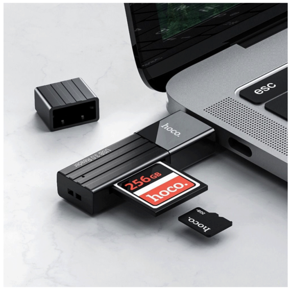 hoco. Čitač kartica, 2u1, USB2.0/USB3.0 - HB20 Mindful - Image 5