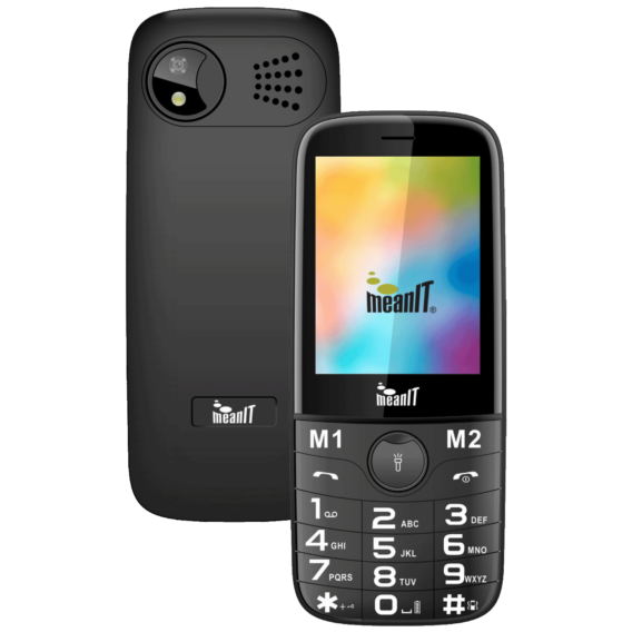 MeanIT Telefon mobilni, 2.8" ekran, Dual SIM, Led lampa - SENIOR 20, Crni - Image 2