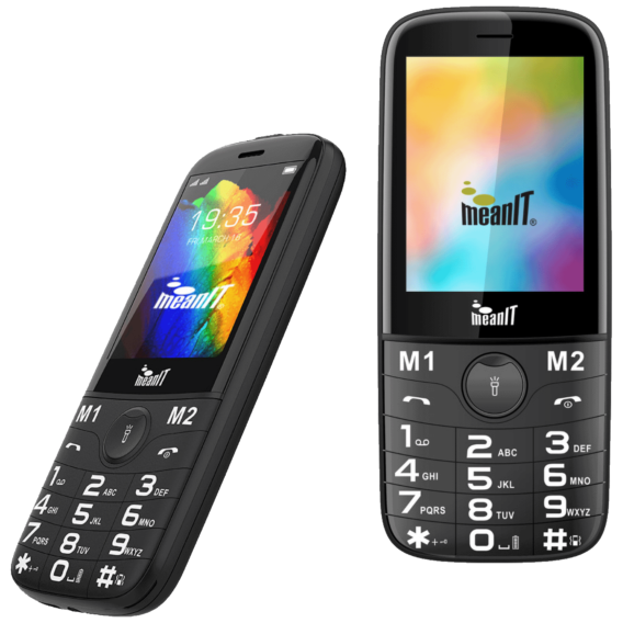 MeanIT Telefon mobilni, 2.8" ekran, Dual SIM, Led lampa - SENIOR 20, Crni - Image 4