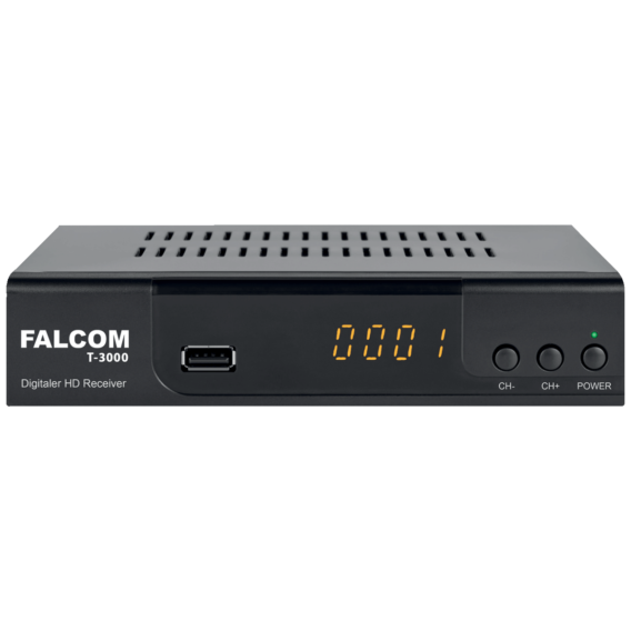 Falcom Prijemnik zemaljski, DVB-T/T2/C, HEVC, HDMI, USB - T-3000