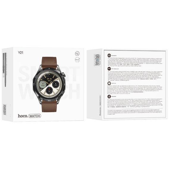 hoco. Pametan sat, 1.43" AMOLED, Bluetooth, IP67 - Y21 Metal Gray - Image 4
