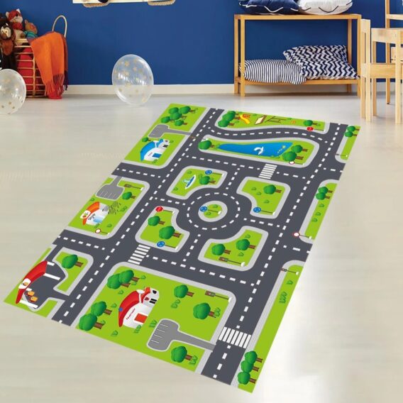 Tepih za dečiju sobu 120x180 cm - Auto staza C-092 - Image 5