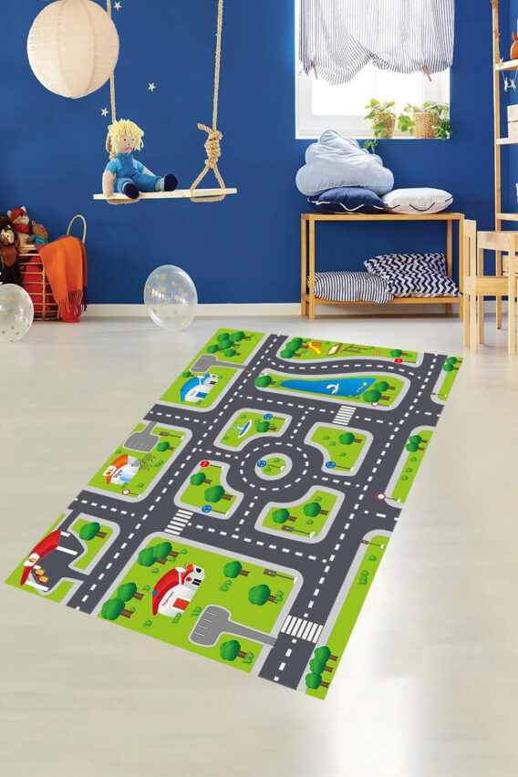 Tepih za dečiju sobu 120x180 cm - Auto staza C-092