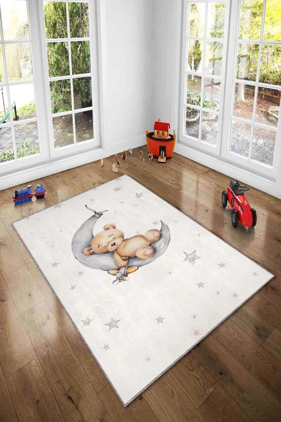 Tepih za dečiju sobu 120x180 cm - Meda na mesecu - H-068 - Image 2