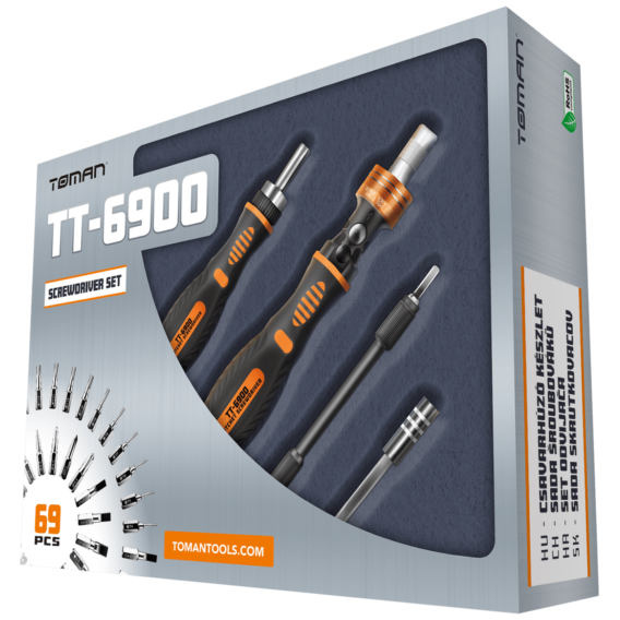 Toman Set alata, profesionalni komplet, 69 kom - TT-6900 - Image 2