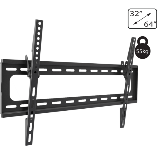 Amiko Nosač zidni  za TV prijemnik 32" - 64", 55 kg, 2D - Wallmaster 32-64 Tilt