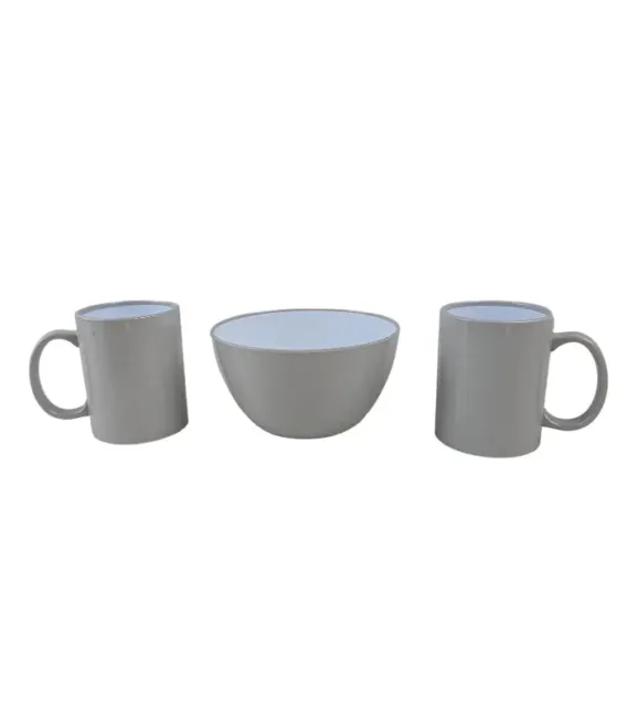 Set od dve šolje - sivi